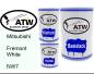 Preview: Mitsubishi, Fremont White, NW7: 500ml Lackdose + 500ml Klarlack + 250ml Härter - Set, von ATW Autoteile West.